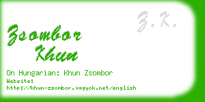 zsombor khun business card